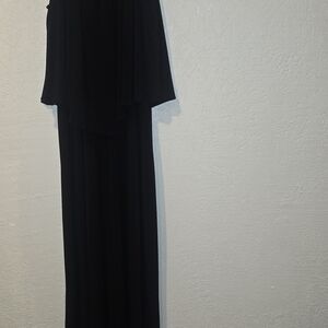 J.B.S. Black Dress with Gold Chain Detail